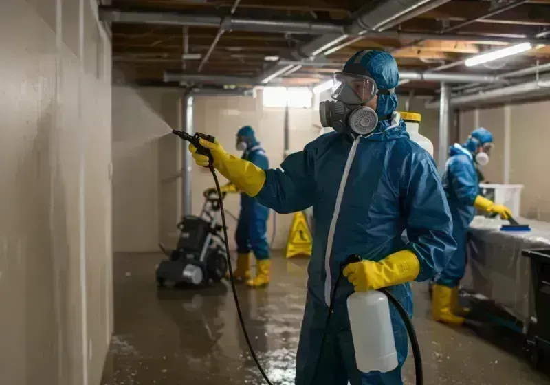 Basement Sanitization and Antimicrobial Treatment process in Martinez, CA