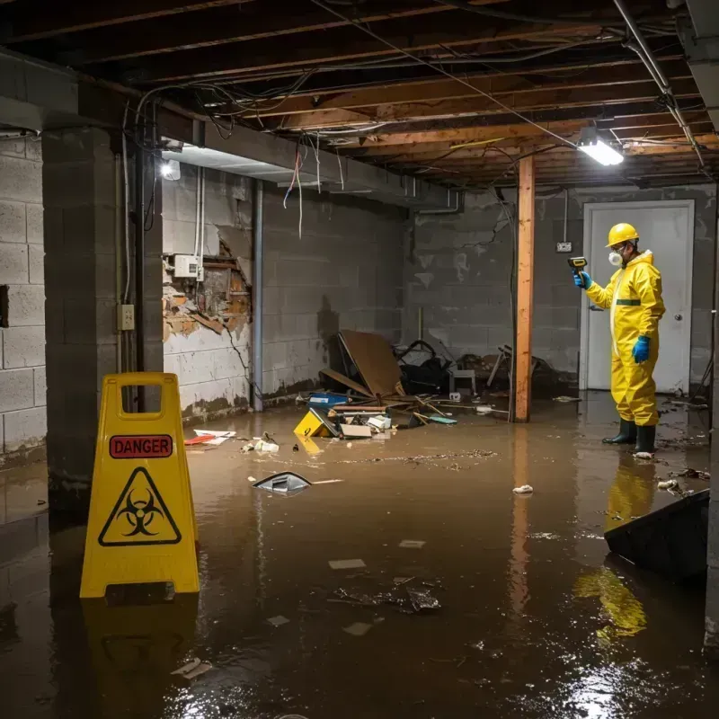 Flooded Basement Electrical Hazard in Martinez, CA Property